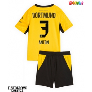 Borussia Dortmund Waldemar Anton #3 Dětské Domácí dres komplet 2026-27 Krátký Rukáv (+ trenýrky)